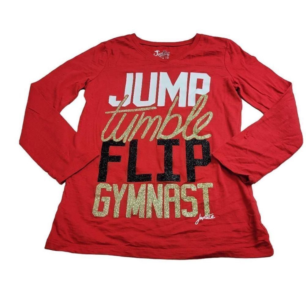 Justice gymnastics shirt 10